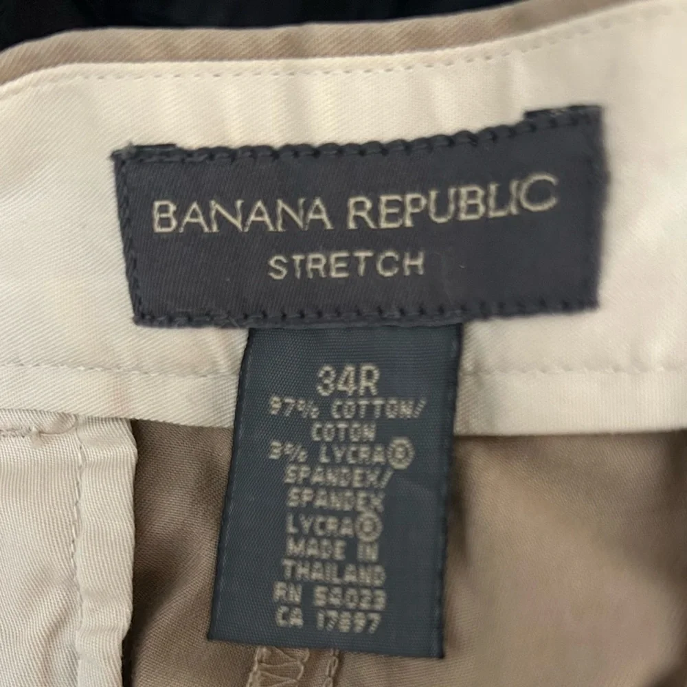 BANANA REPUBLIC Stretch Men’s Pants Trouser Dress Slacks Bundle 2 Pairs Size 34R